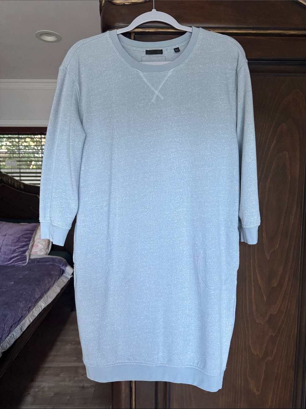 ATM Anthony Thomas Melillo Pale Blue Crewneck  dress size m